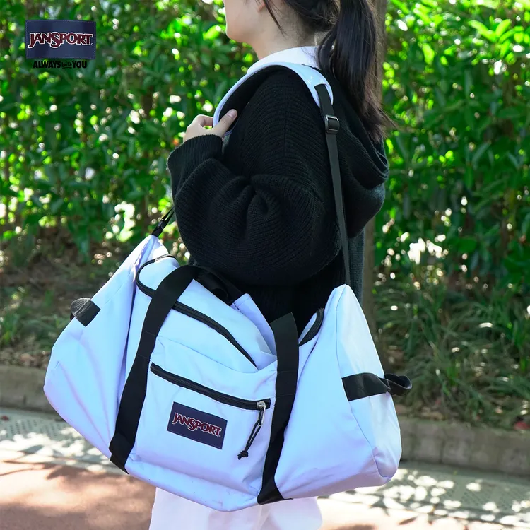 jansport单根运动纯色风格都市简约旅行包轻便肩包多功能户外4QVH