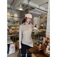 鹭青一【清昼9.15 20:00新品】莱赛尔羊毛分割线内搭T恤L25T3345K