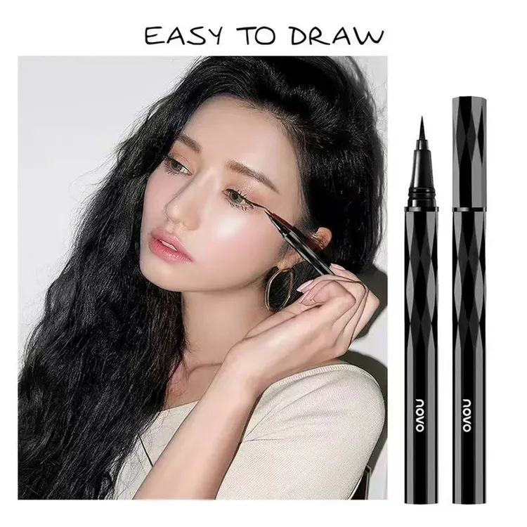 丝滑黑亮防水不晕染极细眼线笔防汗持妆