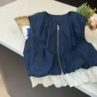 leomama女童轻薄夹棉马甲外套秋冬新款儿童洋气纯棉背心坎肩马夹