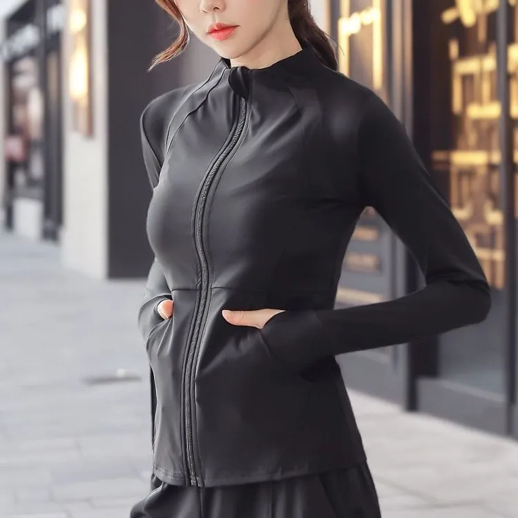 女士秋季骑行长袖衣服透气抓绒高弹骑行上衣运动健身衣速干骑行服