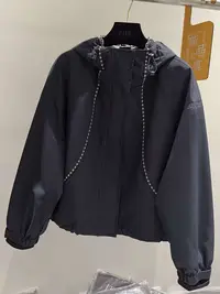 969棉服宽松上衣外套花边女士连帽潮流加棉外套Y