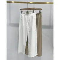 JN松紧腰抽绳直筒纯色休闲裤GM3397