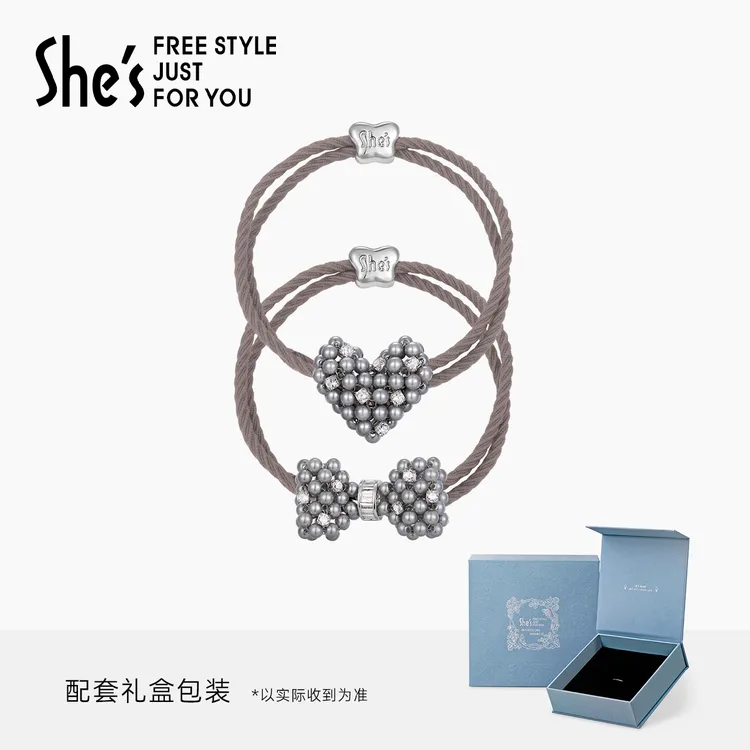 shes茜子巴比耶序曲轻奢原创优雅工艺蝴蝶结发绳盘发发圈发饰