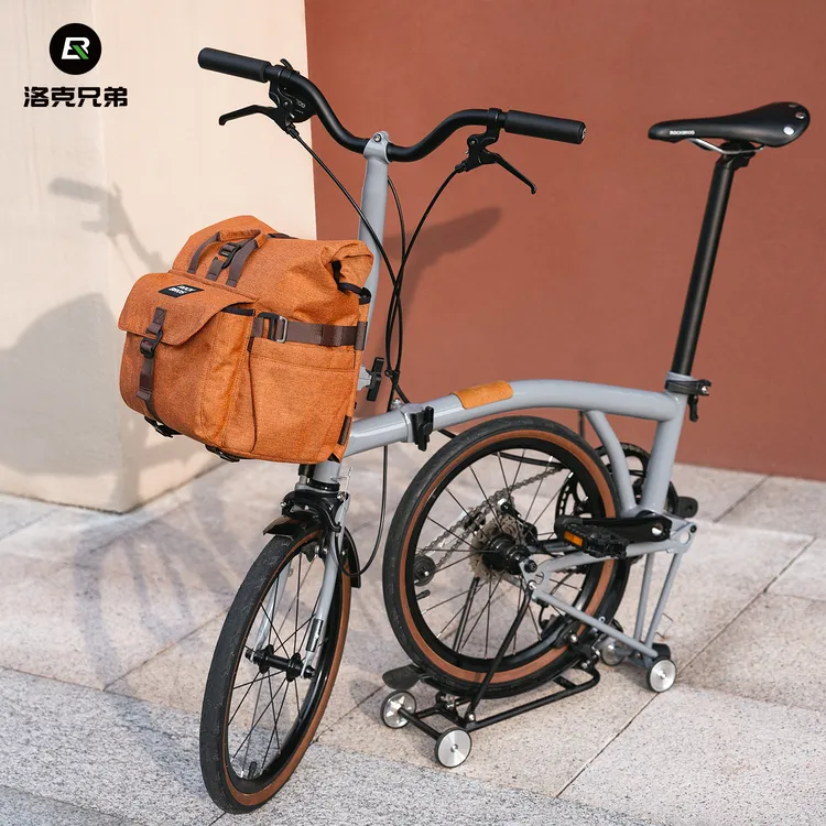 洛克兄弟小布车复古车头包折叠自行车前包车把包城市通勤骑行背包