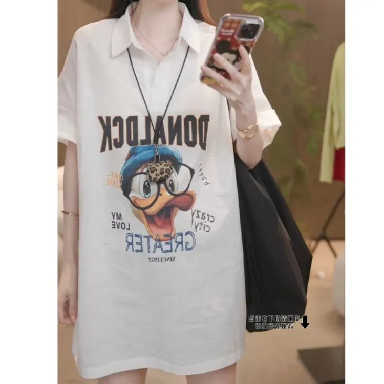 夏季新款韩系风卡通动漫时尚百搭宽松短袖PoloT恤LK2503568