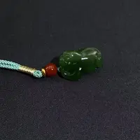 和田玉碧玉貔貅挂件（Y）