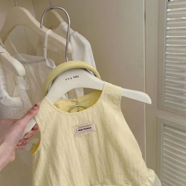 戴维贝拉新品女童连衣裙2025夏季韩版洋气新款夏装无袖背心裙儿童