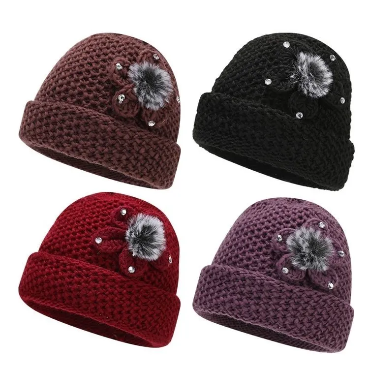 遮耳婆婆时尚妈妈老奶奶春秋季秋冬款帽子老年人女中老年冬季外出