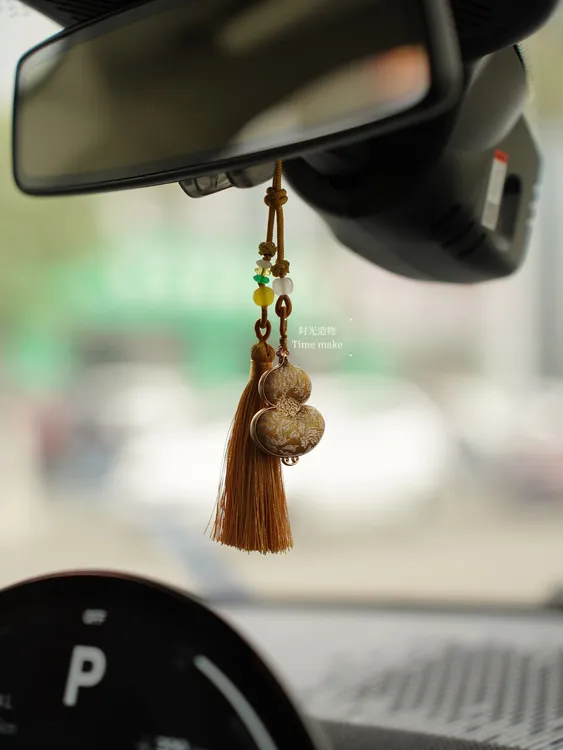 新中式如意葫芦双面国风车挂-新宋锦