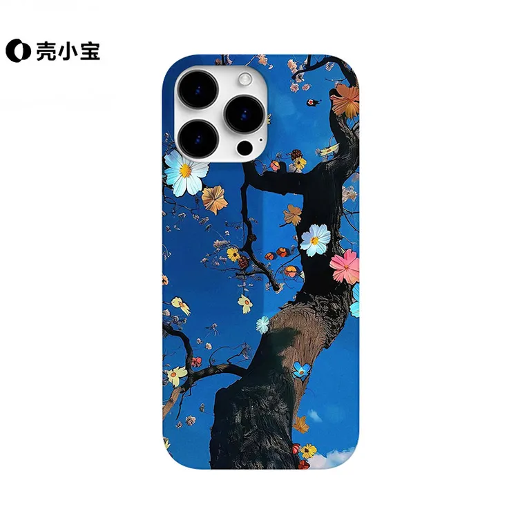 斑斓春枝手机壳适用苹果17pro个性16pro创意15/14/13/12小米/vivo