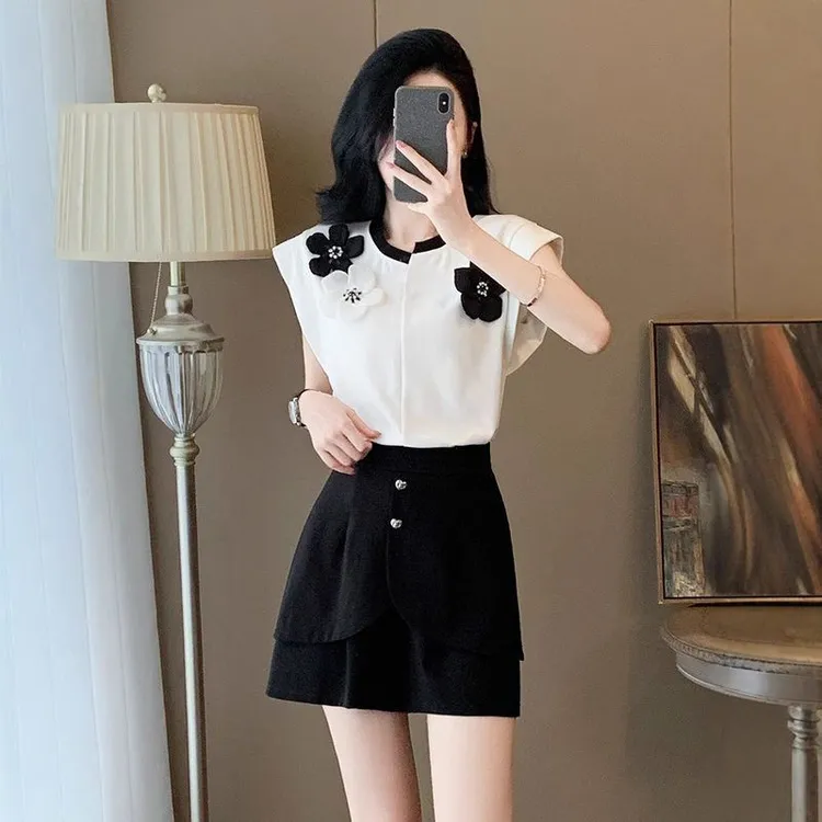 【新中式服装甄选】小香风时尚套装女夏季洋气显瘦高级感漂亮上衣