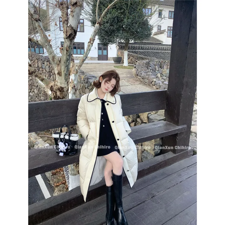 「柏林初雪」秋冬时尚气质轻奢设计感羽绒服QXD5YRF8729A(不可机洗)