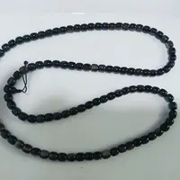 天然牛角原色老型桶珠108颗1.0项链手链毛衣链多用