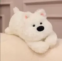 西高地60厘米毛绒玩具公仔睡觉抱枕长条可爱布娃娃