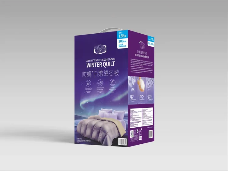 无礼盒尾货200*230白鹅羽丝绒冬被羽丝绒棉被