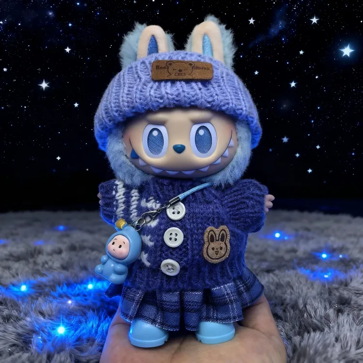 3.0希望Labubu娃衣适用一代二代三代前方高能通用拉布布衣服套装