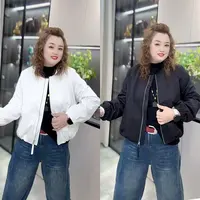 1502（丹姐家）圆领休闲纯色短款棒球服外套秋季小个子高级感上衣