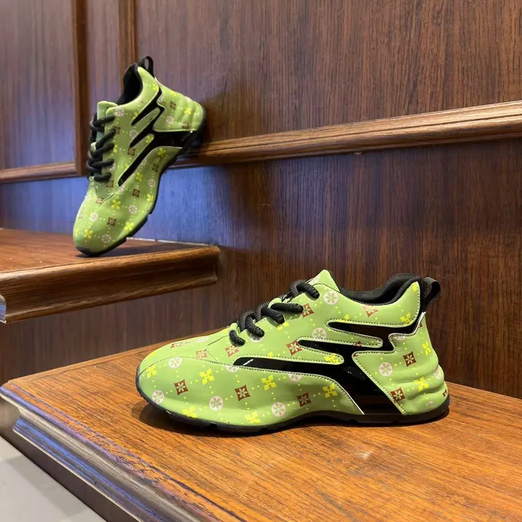 男鞋2025春季新款潮流轻奢印花厚底潮鞋增高百搭小众时尚休闲鞋