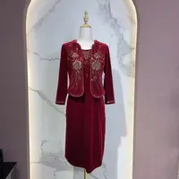 依诺服饰3027丝绒两件套