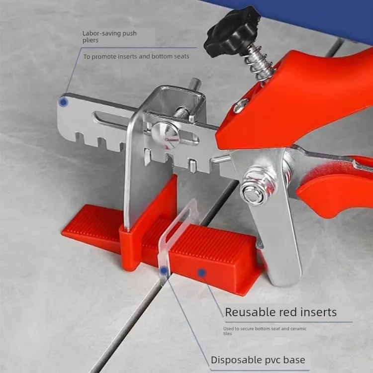 瓷砖找平器辅助十字卡子铺地砖贴砖调平器瓦工神器留缝1.5mm底座
