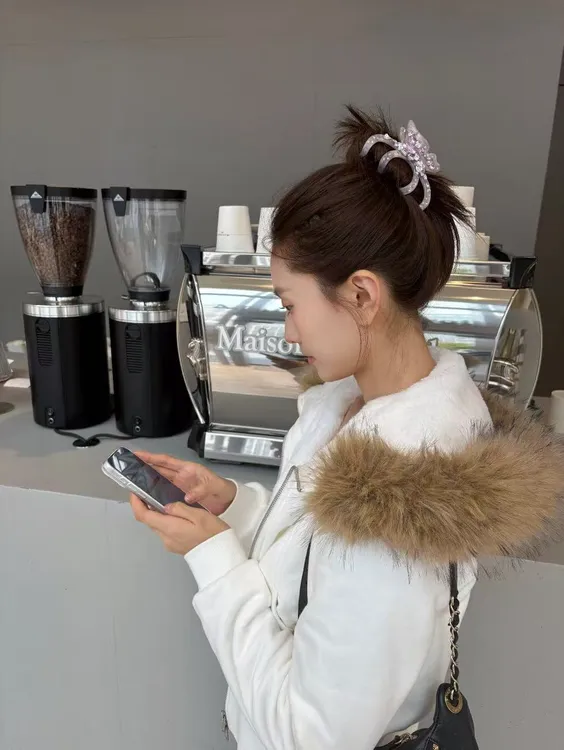 Cai Cai Wang爆闪蝴蝶龙骨系列抓夹高级大气千金感鲨鱼夹气质