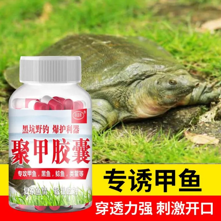 聚甲胶囊 钓甲鱼饵料诱鱼剂野钓甲鱼黑鱼鲶鱼鳖类窝料