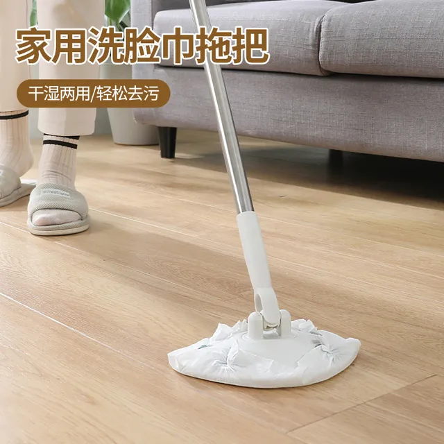 家用洗脸巾拖把一次性免洗拖把无死角旋转拖布清洁刷平板拖把地拖