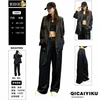 A-423-套装2025新款黑色酷飒高级休闲表演团队西装套服XL798XL799