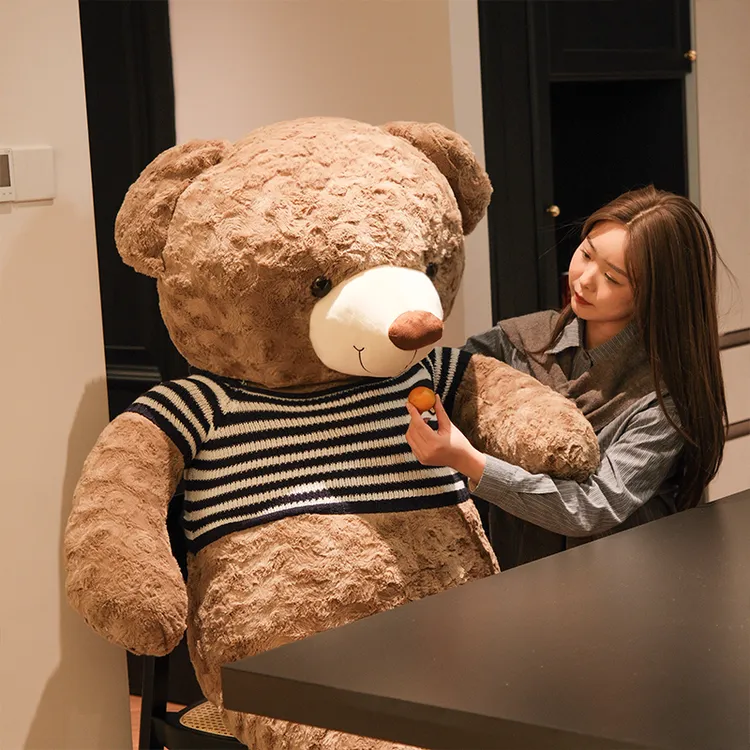 网红泰迪熊公仔毛绒玩具大熊抱抱熊睡觉抱枕女孩礼物