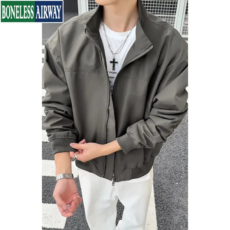BONELESS AIRWAY美式飞行员夹克男高级感痞帅宽松休闲工装外套