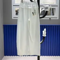 5468#深圳BOHAN秀秀家2025早秋新款蕾丝腰白色卫裤
