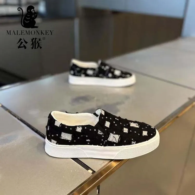 公猴男鞋夏季百搭一脚蹬懒人鞋爆款多巴胺超软潮流低帮板鞋男AZZ8