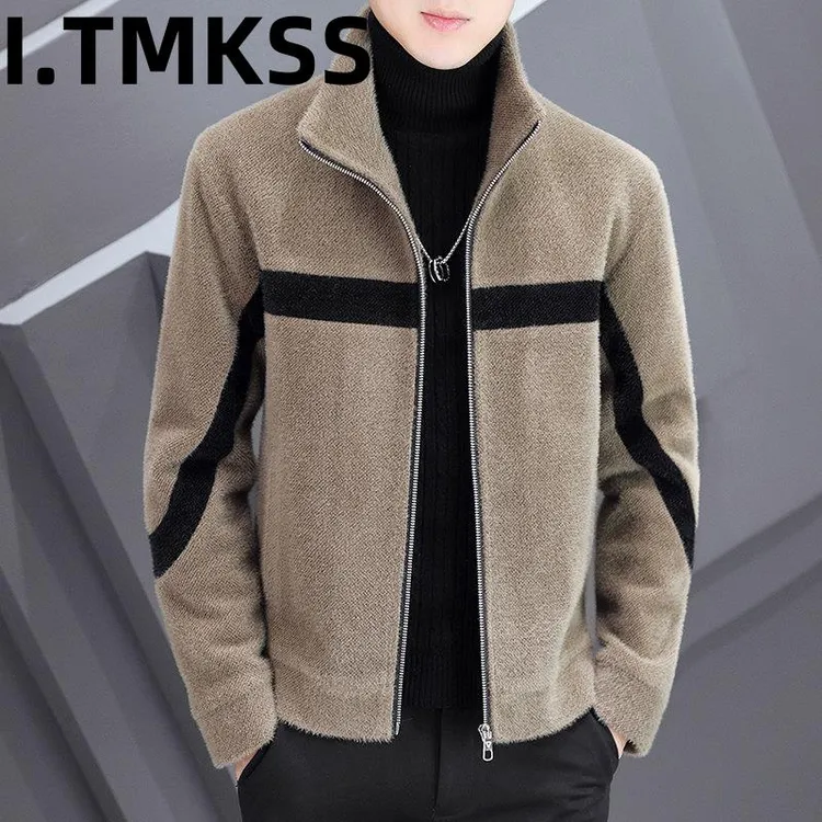 英伦毛呢外套男秋冬装韩版修身夹克潮流帅气呢子大衣休闲短款风衣