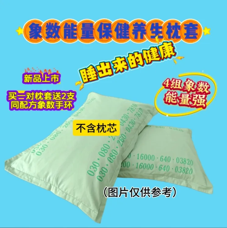 象数能量保健枕套纯棉四季可用懒人养生睡觉也健康脑梗失眠脱发