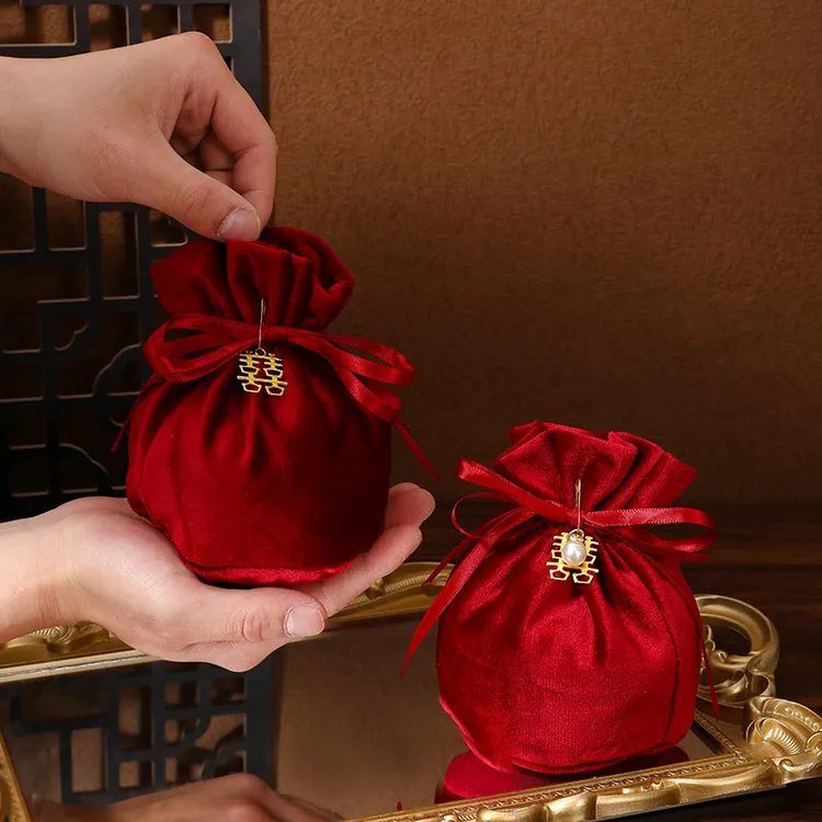 喜糖盒喜糖袋结婚专用伴手礼袋子婚礼礼盒糖果布袋大气高级感婚礼