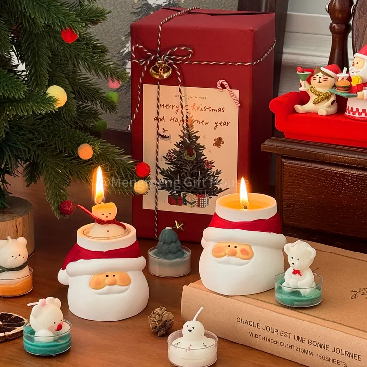 圣诞礼物可爱香薰蜡烛室内家用持久送男女生朋友同学闺蜜礼盒摆件