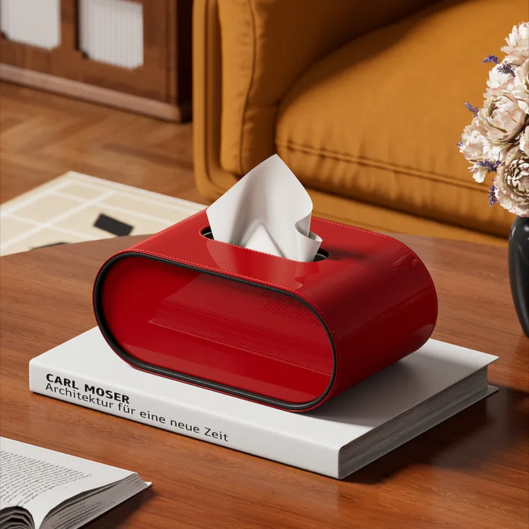 坤福椭圆纸巾盒家用客厅高档网红款桌面摆件轻奢高级感创意抽纸盒