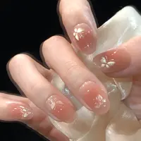 喵公子 【蝶梦】【设计师款】纯手工穿戴甲可拆卸美甲光疗甲