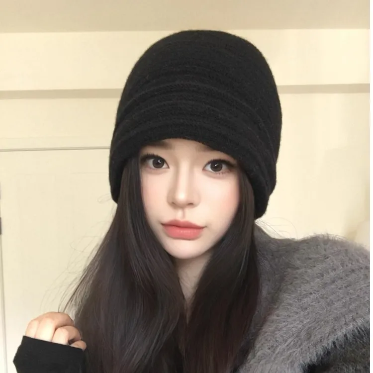 帽子女秋冬季针织帽韩版百搭保暖毛线帽子女2025新款爆款洋气