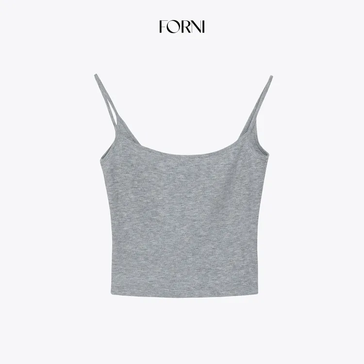 FORNI 季风 短款简约无袖背心显瘦多色百搭纯色修身打底吊带女
