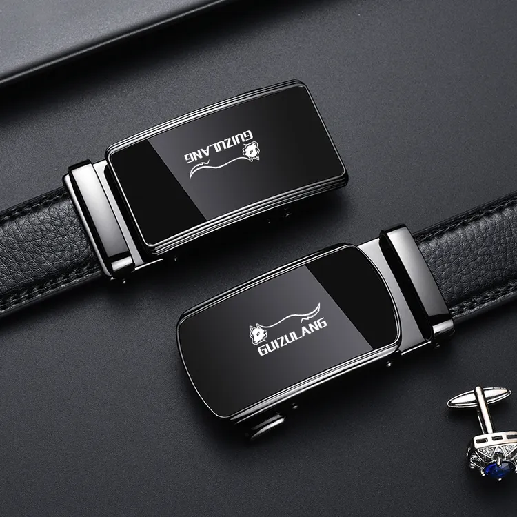 贵族狼腰带皮带牛皮时尚自动扣3.0腰带裤腰带商务高档休闲皮带