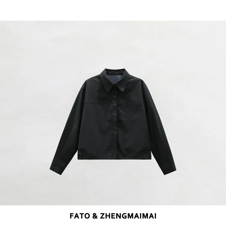 【郑买买】黑锋 新款百搭休闲酷帅外套女秋季外套 QDD50808W1