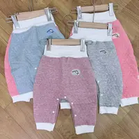 儿童A类吸汗保暖秋衣裤加厚百搭0-2岁宝宝男女宝极简风休闲风pp裤
