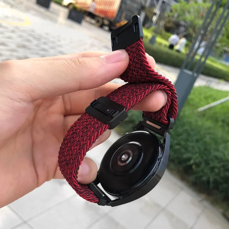 卡容弹力编织适用华为watch5表带GT4快拆按键GT3pro不掉磁铁2内磁