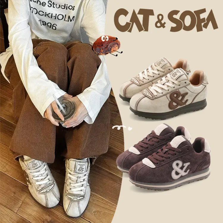 猫与沙发/擦色白阿甘鞋厚底增高胖丁鞋新款秋冬休闲滑板鞋子