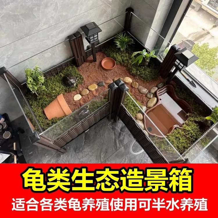 超大加高亚克力乌龟饲养箱适合陆龟黄缘龟养殖可生态造景环境家用