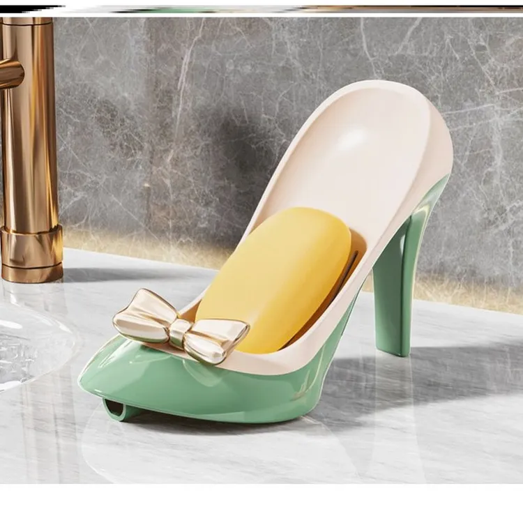 吸盘高跟鞋肥皂盒浴室洗漱台沥水置物架家用创意