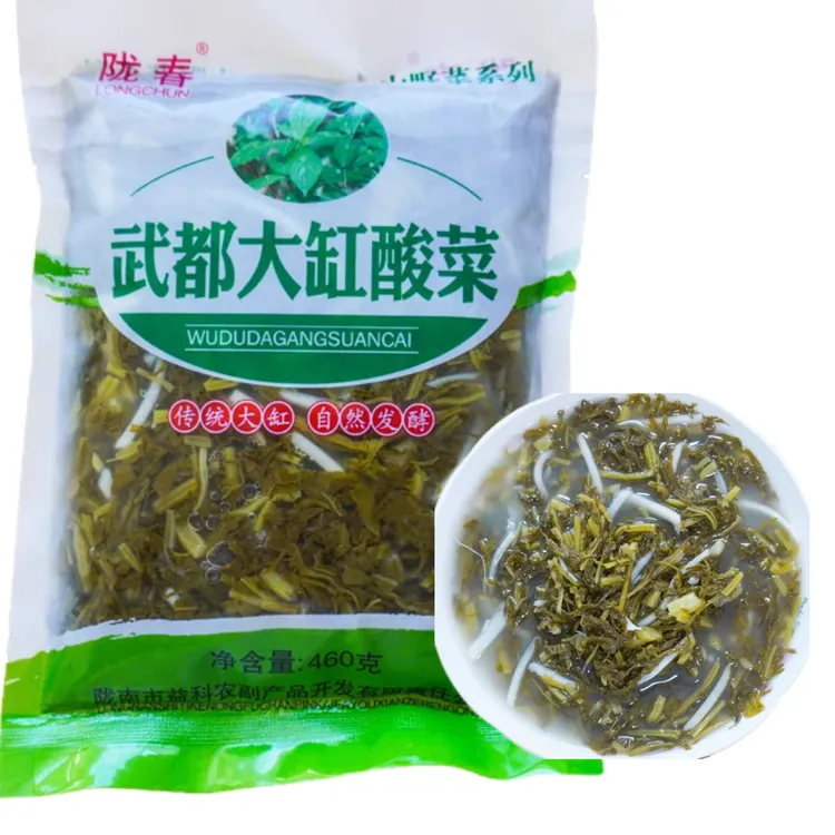 陇春武都大缸酸菜盖菜酸菜雪里蕻菜农家传统发酵浆水菜460g/袋