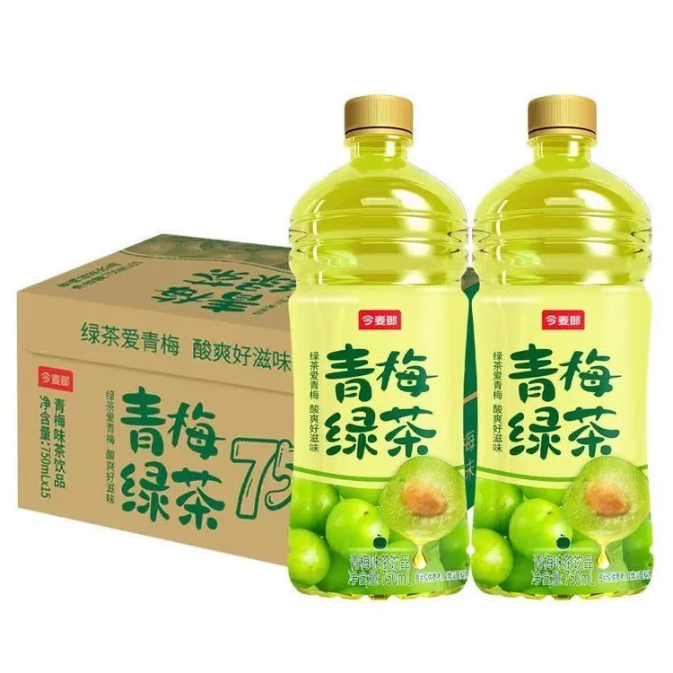 今麦郎青梅绿茶750ml*15大瓶装整箱饮料超大瓶超划算批发解暑解腻